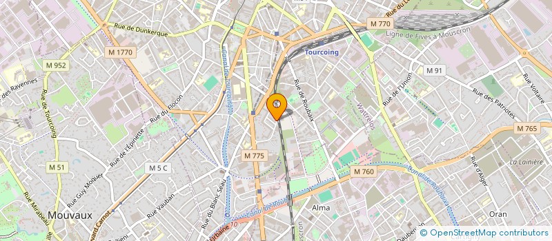 localisation de l'entreprise MONSIEUR THIBAULT VASUT  TOURCOING