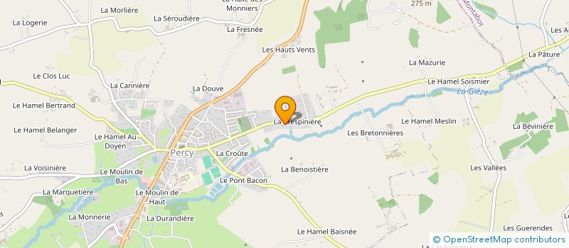 localisation de l'entreprise MONSIEUR THIBAULT VAUDRY  PERCY-EN-NORMANDIE