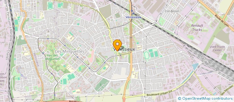 localisation de l'entreprise MONSIEUR THIBAULT VERCRUYSSE  VENISSIEUX