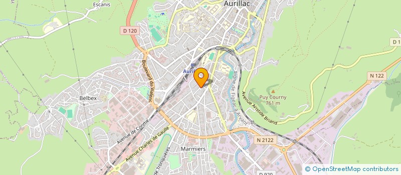 localisation de l'entreprise MONSIEUR THIBAULT VIDAL à AURILLAC