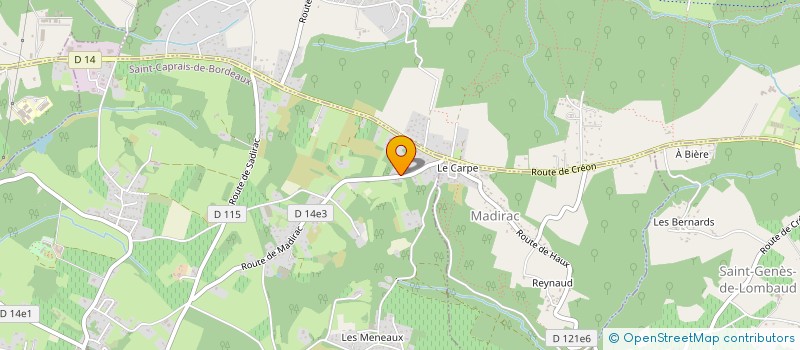 localisation de l'entreprise MONSIEUR THIBAULT VIGUIER  SAINT-CAPRAIS-DE-BORDEAUX