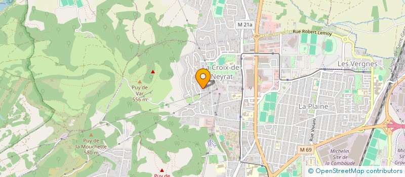 localisation de l'entreprise MONSIEUR THIBAULT VINCENT  CLERMONT-FERRAND