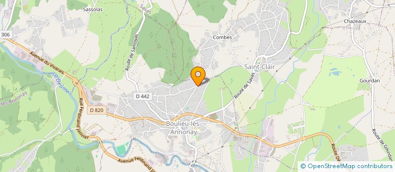 localisation de l'entreprise MONSIEUR THIBAULT WALTER  BOULIEU-LES-ANNONAY