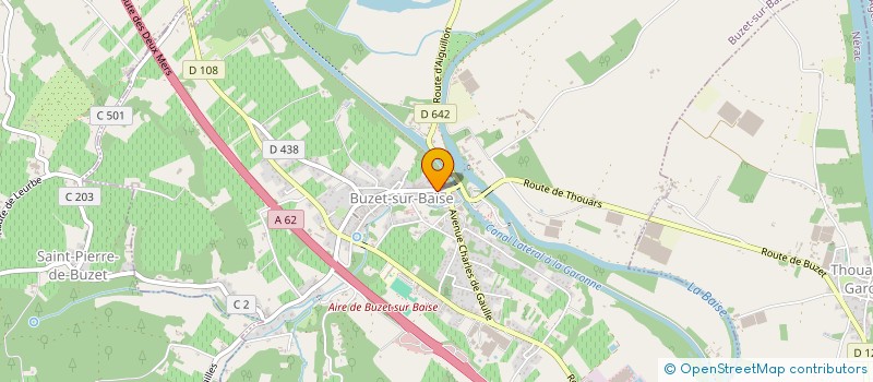 localisation de l'entreprise MONSIEUR THIBAULT ZAGO  BUZET-SUR-BAISE