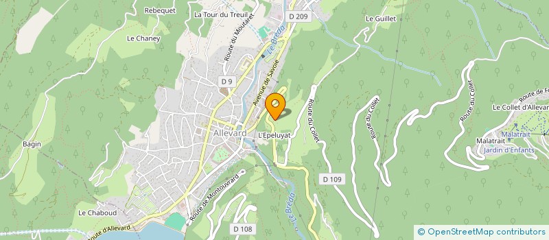 localisation de l'entreprise MONSIEUR THIBAULT ZANARDI à ALLEVARD