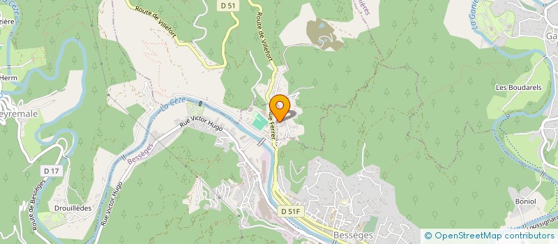 localisation de l'entreprise MONSIEUR THIBAUT ALLEGRE  BESSEGES