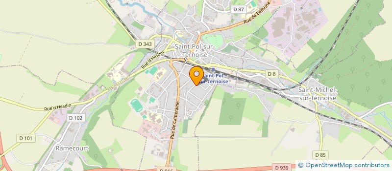 localisation de l'entreprise MONSIEUR THIBAUT AUGAIT  SAINT-POL-SUR-TERNOISE