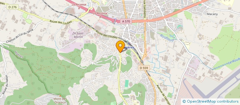 localisation de l'entreprise MONSIEUR THIBAUT AURAT à HYERES