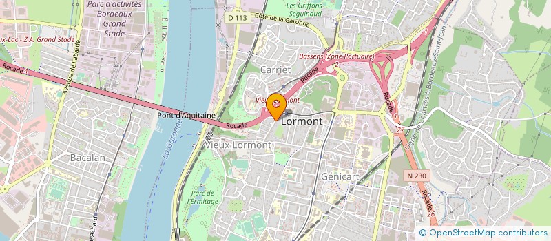 localisation de l'entreprise MONSIEUR THIBAUT BARBAZAN  LORMONT