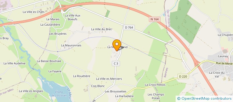 localisation de l'entreprise MONSIEUR THIBAUT BEAUVERGER  LOSCOUET-SUR-MEU