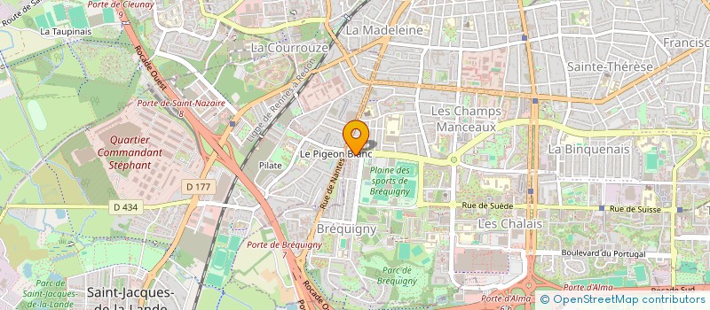 localisation de l'entreprise MONSIEUR THIBAUT BEGOUIN  RENNES