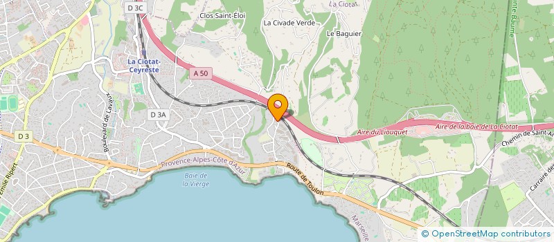 localisation de l'entreprise MONSIEUR THIBAUT BERTIN  LA CIOTAT