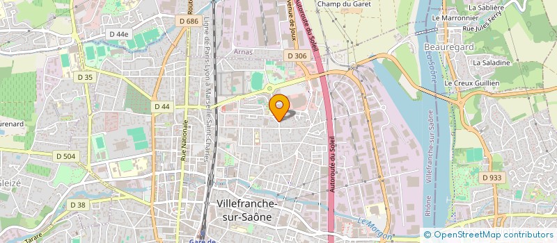 localisation de l'entreprise MONSIEUR THIBAUT BITTER  VILLEFRANCHE-SUR-SAONE