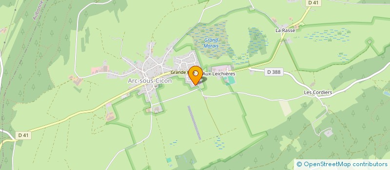 localisation de l'entreprise MONSIEUR THIBAUT BITTEROLF  ARC-SOUS-CICON