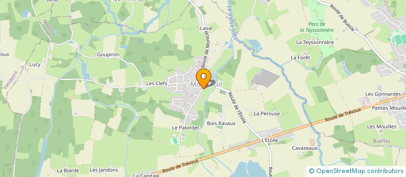 localisation de l'entreprise MONSIEUR THIBAUT BOZONNET à MONTRACOL