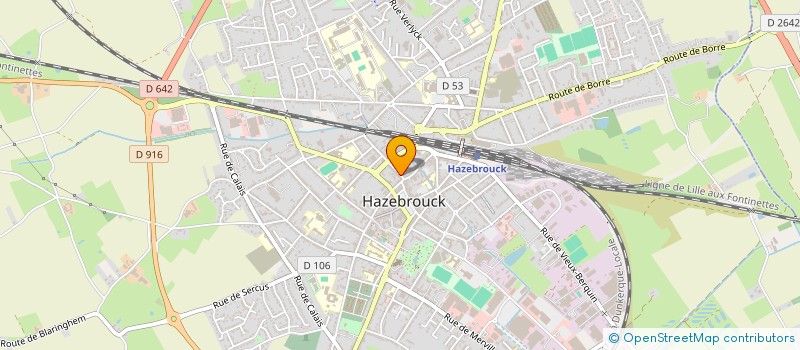 localisation de l'entreprise MONSIEUR THIBAUT BROUTEELE  HAZEBROUCK