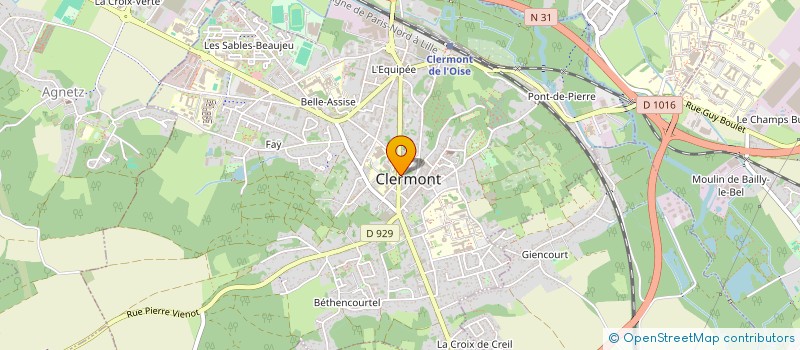 localisation de l'entreprise MONSIEUR THIBAUT BRUXELLES  CLERMONT