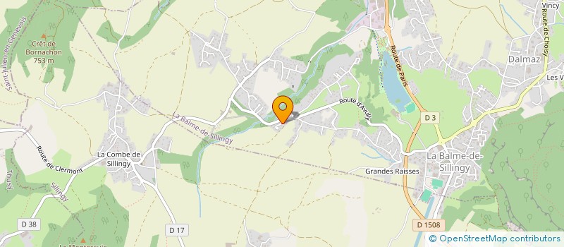 localisation de l'entreprise MONSIEUR THIBAUT CAILLE  LA BALME-DE-SILLINGY