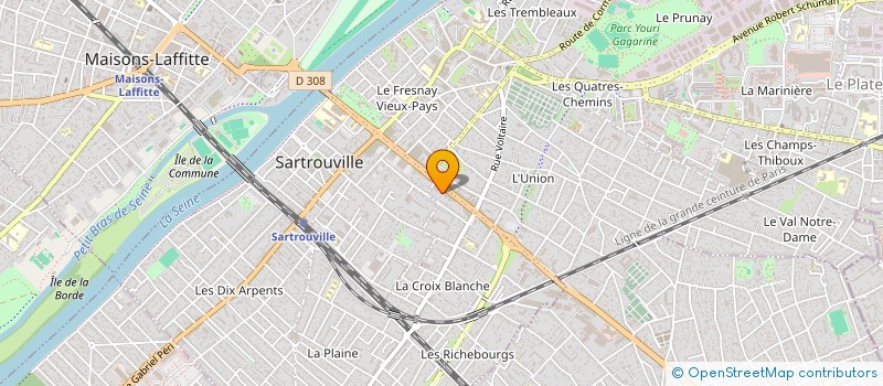 localisation de l'entreprise MONSIEUR THIBAUT CAILLEBAULT  SARTROUVILLE