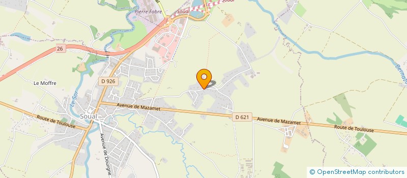 localisation de l'entreprise MONSIEUR THIBAUT CARRAUSSE  SOUAL