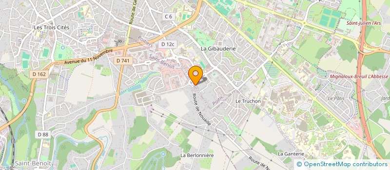 localisation de l'entreprise MONSIEUR THIBAUT CAYLA  POITIERS