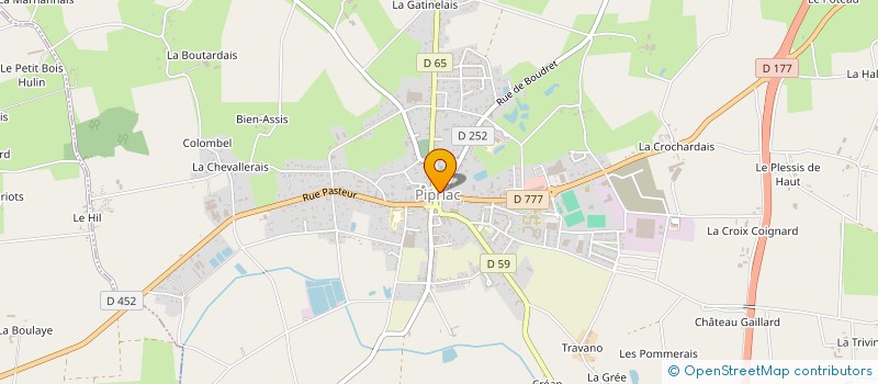 localisation de l'entreprise MONSIEUR THIBAUT CHAILLON  PIPRIAC