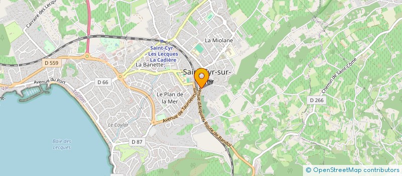 localisation de l'entreprise MONSIEUR THIBAUT CHAREYRE à SAINT-CYR-SUR-MER