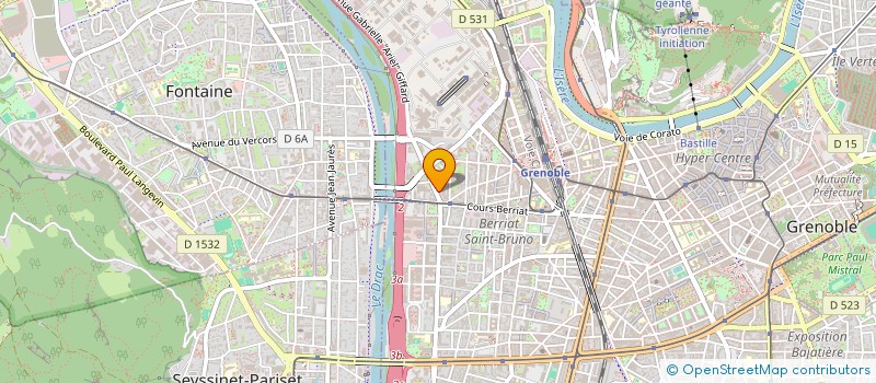 localisation de l'entreprise MONSIEUR THIBAUT CHARREYRE  GRENOBLE