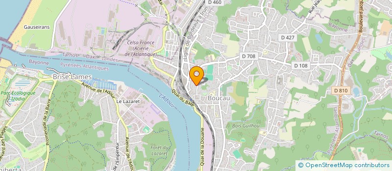 localisation de l'entreprise MONSIEUR THIBAUT CHARTIER à BOUCAU