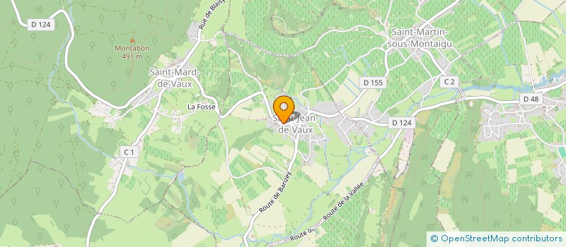 localisation de l'entreprise MONSIEUR THIBAUT CHAUVILLE  SAINT-JEAN-DE-VAUX