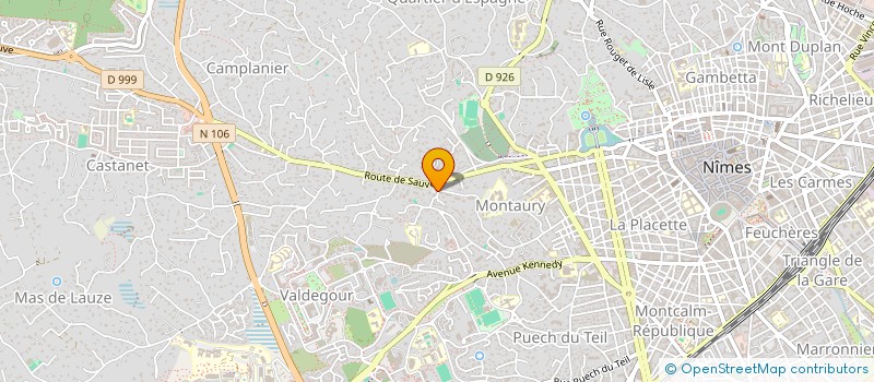 localisation de l'entreprise MONSIEUR THIBAUT CHAZEL  NIMES