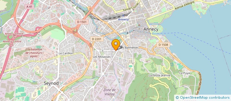 localisation de l'entreprise MONSIEUR THIBAUT CHOMEZ à ANNECY