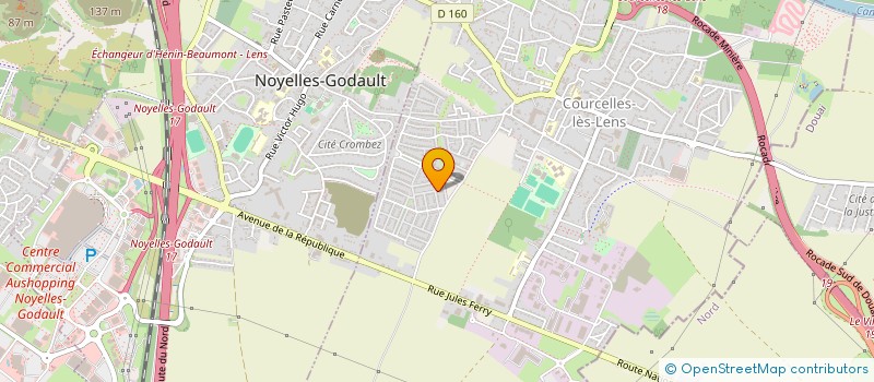 localisation de l'entreprise MONSIEUR THIBAUT CHUIN  COURCELLES-LES-LENS