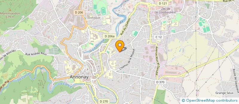 localisation de l'entreprise MONSIEUR THIBAUT CLEMENT  ANNONAY