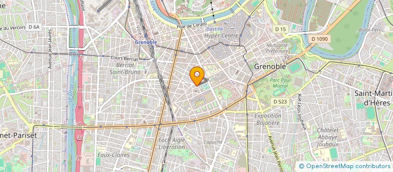 localisation de l'entreprise MONSIEUR THIBAUT COSTA  GRENOBLE