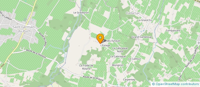 localisation de l'entreprise MONSIEUR THIBAUT COUASNON  NERIGEAN