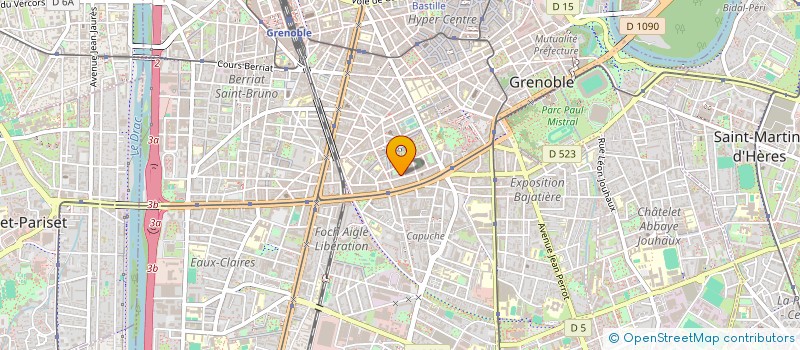 localisation de l'entreprise MONSIEUR THIBAUT COURRENQ  GRENOBLE