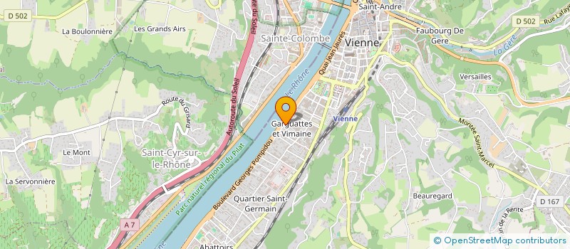 localisation de l'entreprise MONSIEUR THIBAUT COUTURIER  VIENNE