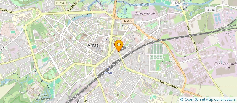 localisation de l'entreprise MONSIEUR THIBAUT CRAPEZ à ARRAS