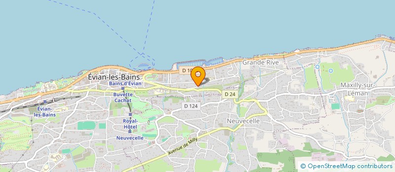 localisation de l'entreprise MONSIEUR THIBAUT CRUSOL-GUILLET  EVIAN-LES-BAINS