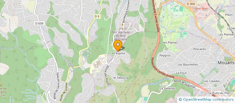 localisation de l'entreprise MONSIEUR THIBAUT DALMASSO  MOUANS-SARTOUX