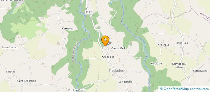 localisation de l'entreprise MONSIEUR THIBAUT DANIELOU  TREDUDER