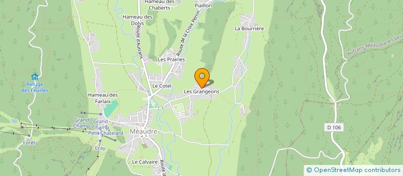 localisation de l'entreprise MONSIEUR THIBAUT DE MARRE  AUTRANS-MEAUDRE EN VERCORS