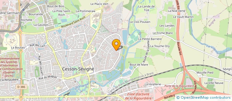 localisation de l'entreprise MONSIEUR THIBAUT DE SWARTE  CESSON-SEVIGNE