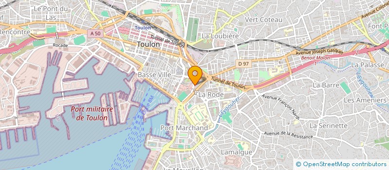 localisation de l'entreprise MONSIEUR THIBAUT DELERUYELLE  TOULON