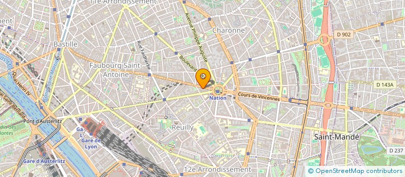 localisation de l'entreprise MONSIEUR THIBAUT DES CHAMPS DE BOISHEBERT  PARIS 12