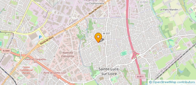 localisation de l'entreprise MONSIEUR THIBAUT DESCHARLES  SAINTE-LUCE-SUR-LOIRE