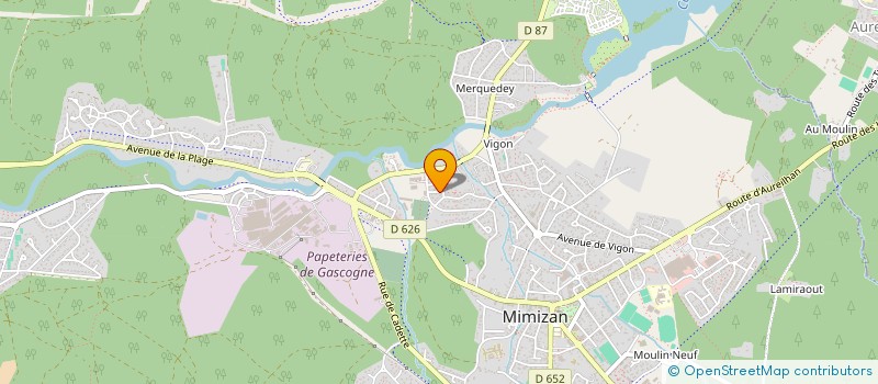 localisation de l'entreprise MONSIEUR THIBAUT DESHAUTELS  MIMIZAN