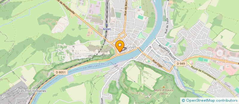 localisation de l'entreprise MONSIEUR THIBAUT DETAL  GIVET