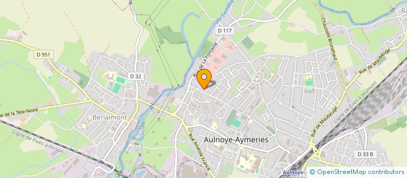 localisation de l'entreprise MONSIEUR THIBAUT DHORDAIN  AULNOYE-AYMERIES